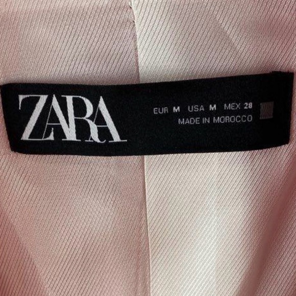 Zara Blush Pink Double-Breasted Blazer - Picture 4 of 7